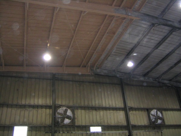 Spray Insulation Cellulose Metal Building Cellulose under side of roof