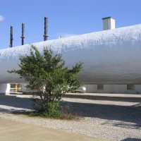 completed urethane tank coating