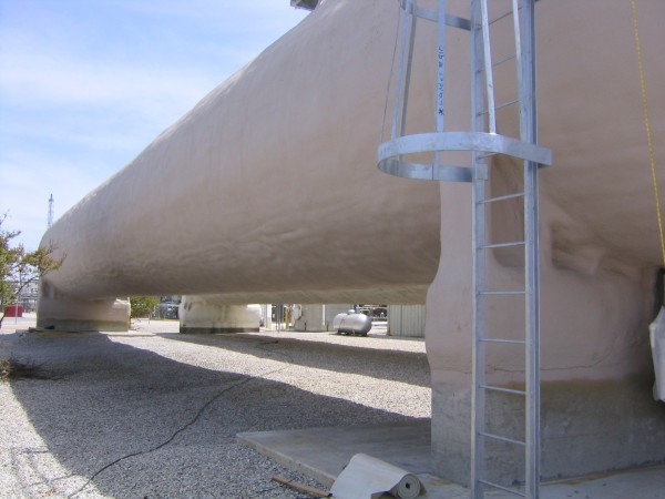 urethane tank with coating